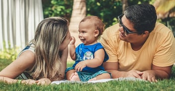 Happy Co-Parents With Kids